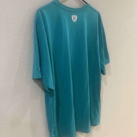 Nike Dri Fit Shirt Mens XL NFL Miami Dolphins Logo Crew Neck Teal Blue - Picture 6 of 12